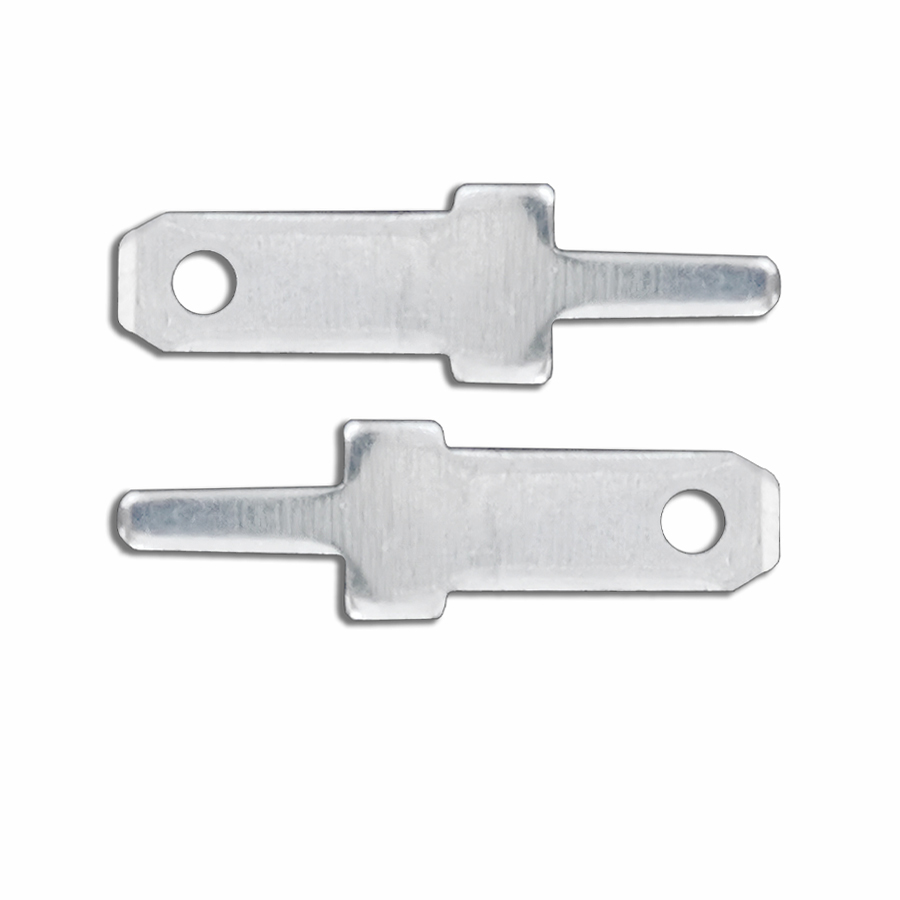 Terminal block 2.8*0.8 single leg solder insert PC circuit board insert cold end 2.8mm circuit board insert male plug · YTC-3-PCB281308