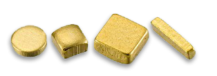 3mm long, 2mm wide, 1.5mm thick, braided brass, nickel-plated conductive copper block, SMT chip current carrier, copper strip contact, heat dissipation copper column, new… · YTC-3215-BN02