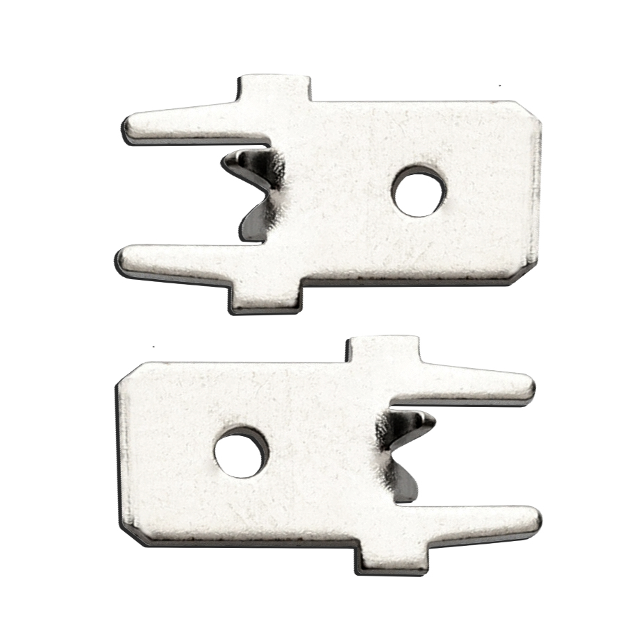 PCB anti-reverse insertion terminal, wiring terminal 4.8*0.8 solder insert, cold end 4.8mm circuit board insert male plug · YTC-3-PCB484608T